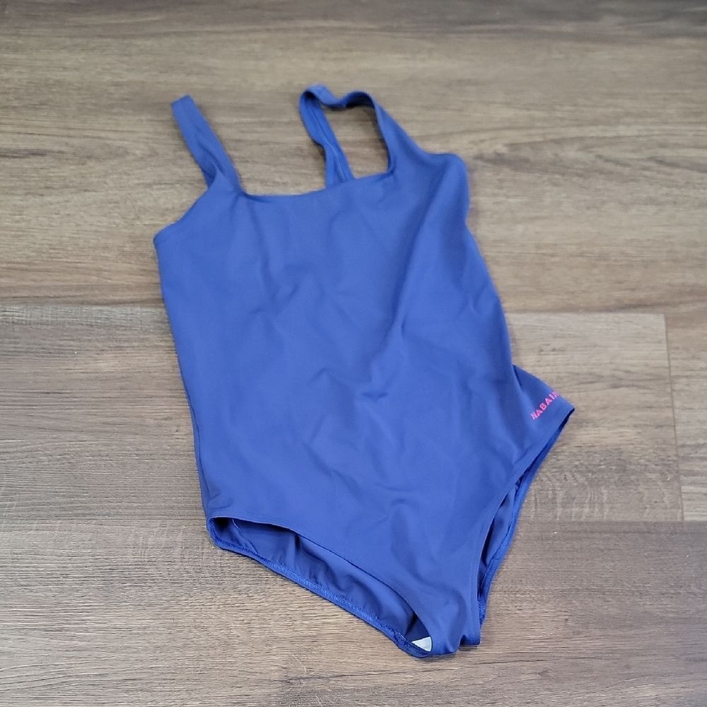 Nabaiji Decathalon One-Piece Swimsuit- Sky Blue Juniors Girls Size M
